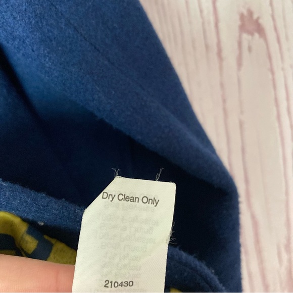 Cabi M Medium Wool Blend Double Breasted Pea Coat Blue Military Nautical - Picture 6 of 11